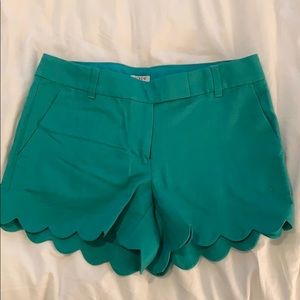 J Crew Scalloped shorts